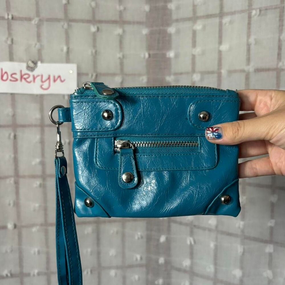 Unbranded Women's Blue and Silver Wallet-purses